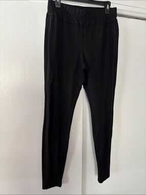 J. Jill Black Leggings with Subtle Side Trim